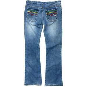 Paul Frank Y2K Low Rise Bootcut Jeans Women's 7 Blue Denim 32x31